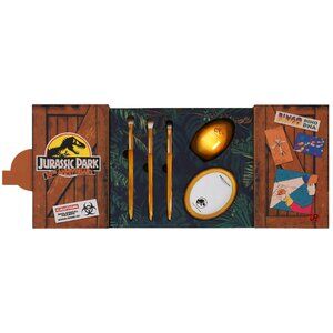 NWT Jurassic Park Profusion Brush, Sponge, Mirror Makeup Set 30th Anniversary